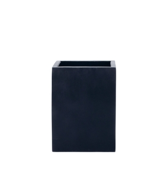 Blumenkübel eckig hoch Schwarz 60 x 60 x 80 cm