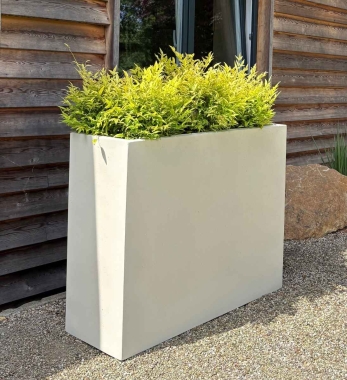 Blumenkübel Raumteiler Creme Divide 100 cm lang