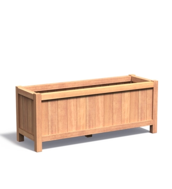 XXL Blumenkübel aus Holz lang Valencia