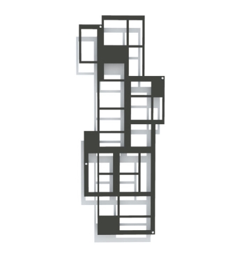 Design Spalier L.A. Metall schwarz