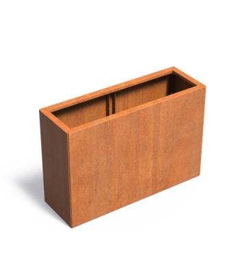 Hochbeet 120 x 40 x 80 cm - Bausatz aus Cortenstahl