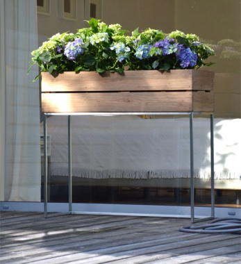 Hochbeet Balkon Teakholz 100cm