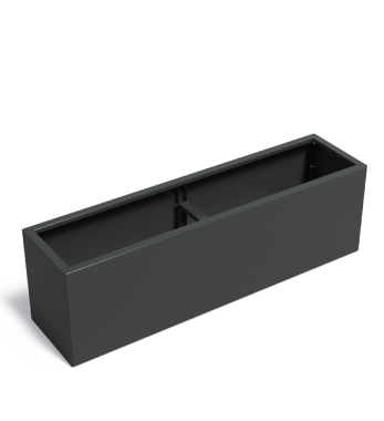Hochbeet Bausatz Metall Anthrazit 200 × 50 × 60 cm
