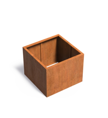 Hochbeet Cortenstahl quadratisch 100x100x80 cm