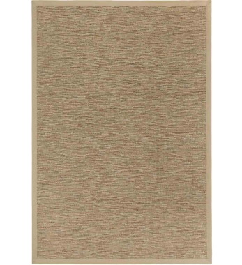 Beige melierter, gemusterter Outdoor-Teppich SAINT-LUCIA als Freisteller