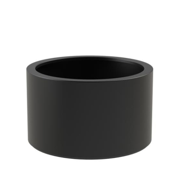 Pflanzgefaess rund anthrazit aus Fiberglas
