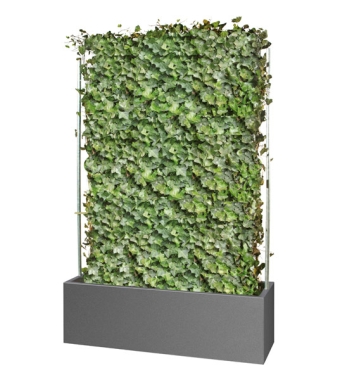 Pflanzkübel aus Alu für Fertighecken 140 x 45 x 45 cm