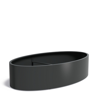 Pflanzkübel oval aus Aluminium Ellipse von ADEZZ
