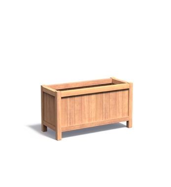 XXL Blumenkübel aus Holz lang Valencia