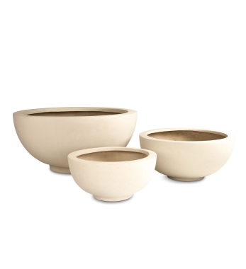 Pflanzschale Beton in Beige