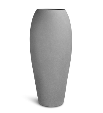 Pflanzvase bauchig hoch betonoptik grau 120 cm hoch