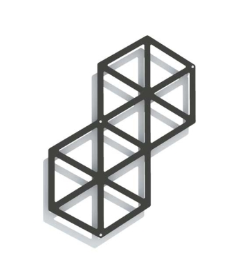 Design Rankhilfe Egypt 60 aus Metall für die Wand