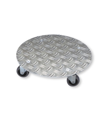 Stabiler runder Rolluntersetzer aus Aluminium