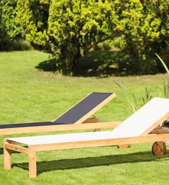 Sonnenliege Holz Mit Rollen