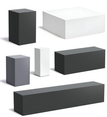 Aluminium-Sockel Podest für Innen und Außen in vielen RAL Farben verfügbar