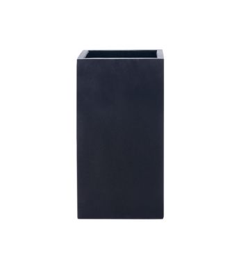Blumenkübel Quadratisch Hoch Schwarz 40 x 40 x 80 cm