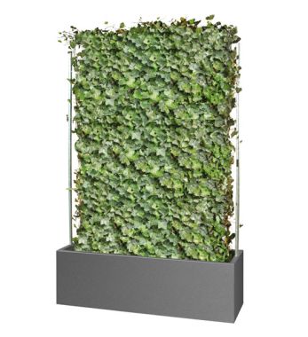 Pflanzkübel aus Alu für Fertighecken 140 x 45 x 45 cm