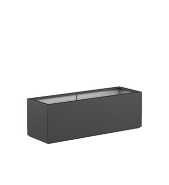 Pflanzkübel Fiberglas Anthrazit BUXUS 150 x 50 x 50 cm