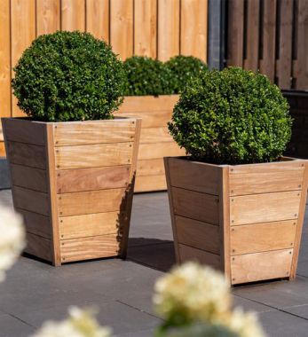 Pflanzkübel aus Holz konisch SEVILLA