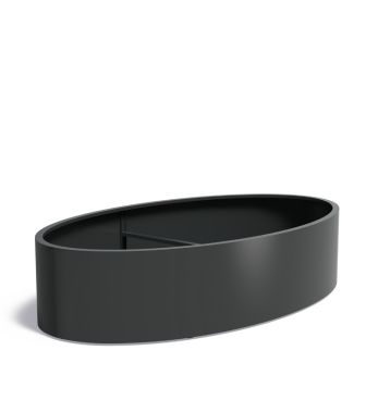 Pflanzkübel oval aus Aluminium Ellipse von ADEZZ