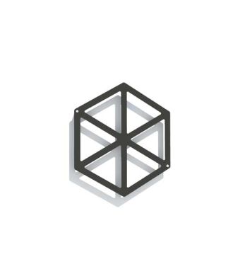 Rankgitterelement Egypt Design Rankhilfe Metall schwarz