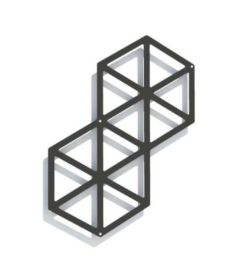 Design Rankhilfe Egypt 60 aus Metall für die Wand