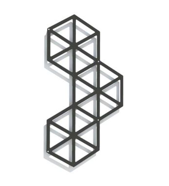 Design Rankgitterelement Egypt 90 aus Metall für die Wand