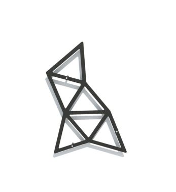 Modulare Design Rankgitterelement Pyramid Rankhilfe Metall schwarz