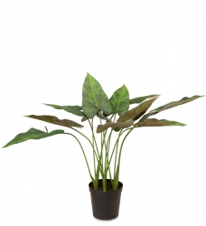 Anthurium Kunstpflanze mit grünen Blättern 80 cm hoch