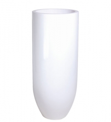 Bodenvase weiß PANDORA 50 x 125 cm (Ø/H)