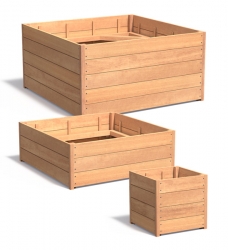 Pflanzkübel Holz quadratisch SEVILLA