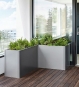 Biohort Pflanzbeet Belvedere in L-Form Metall Quarzgrau