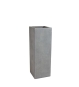 Pflanzsäule aus Polystone in Grau mit Betonoptik