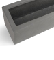 Blumenkasten graue Betonoptik Polystone Detailaufnahme