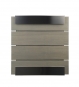 Design Briefkasten Eichenholz grau