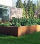 Cortenstahl Hochbeet quadratisch groß für den Garten