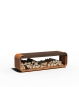 Holzlager Gartenbank 150 x 40 x 45-cm freisteller