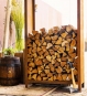 Holzlager Cortenstahl 60 x 40 x 180 cm