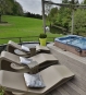 Kunststoff Sonnenliege Taupe