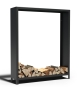 Metall-Holzlager XXL 150 x 40 x 180 cm in schwarz