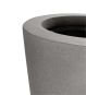 Pflanzgefäß Beton-Optik hoch rund Struktur