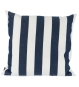 Outdoor-Kissen gestreift somnia von Jan Kurtz Dunkelblau 60x60 cm