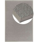Outdoor Teppich KAREE Select Silber mit feiner Karee-Webung