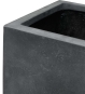 Pflanzsäule Beton Anthrazit mit matter und moderner Oberfläche