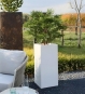 Pflanzsäule Fiberglas eckig TOWER PREMIUM im Outdoorbereich