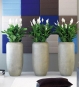 Pflanzvase Beton-Optik Grau für Büro
