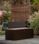 Kissenbox Aluminium rollbar für Terrasse mit Holzauflage