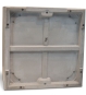 XXL Blumenkübel Beton 80 x 80 cm Unterseite mit Rollen