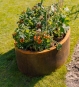 Beeteinfassung oval aus Cortenstahl 200 cm
