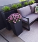 Pflanzkuebel Raumteiler Fiberglas Anthrazit rechteckig 100 cm lang